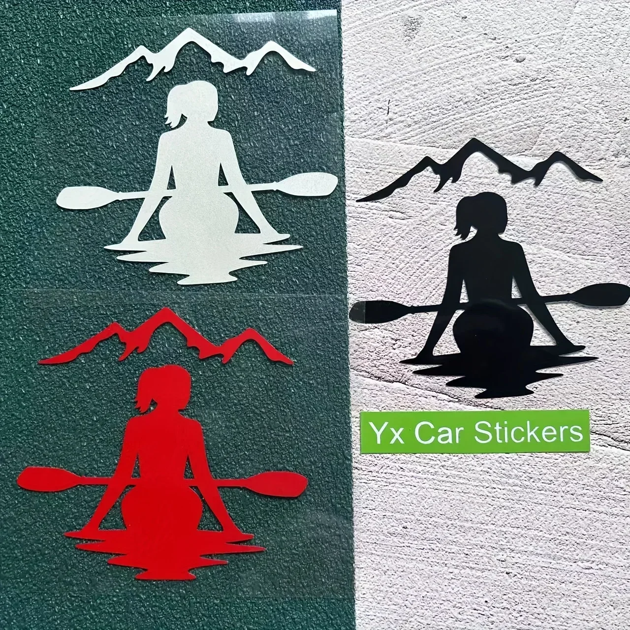 1 шт., женская наклейка для каякинга, автомото с горой, уличная дизайнерская наклейка для автомобиля, мотоцикла, аксессуар для внешней настройки
