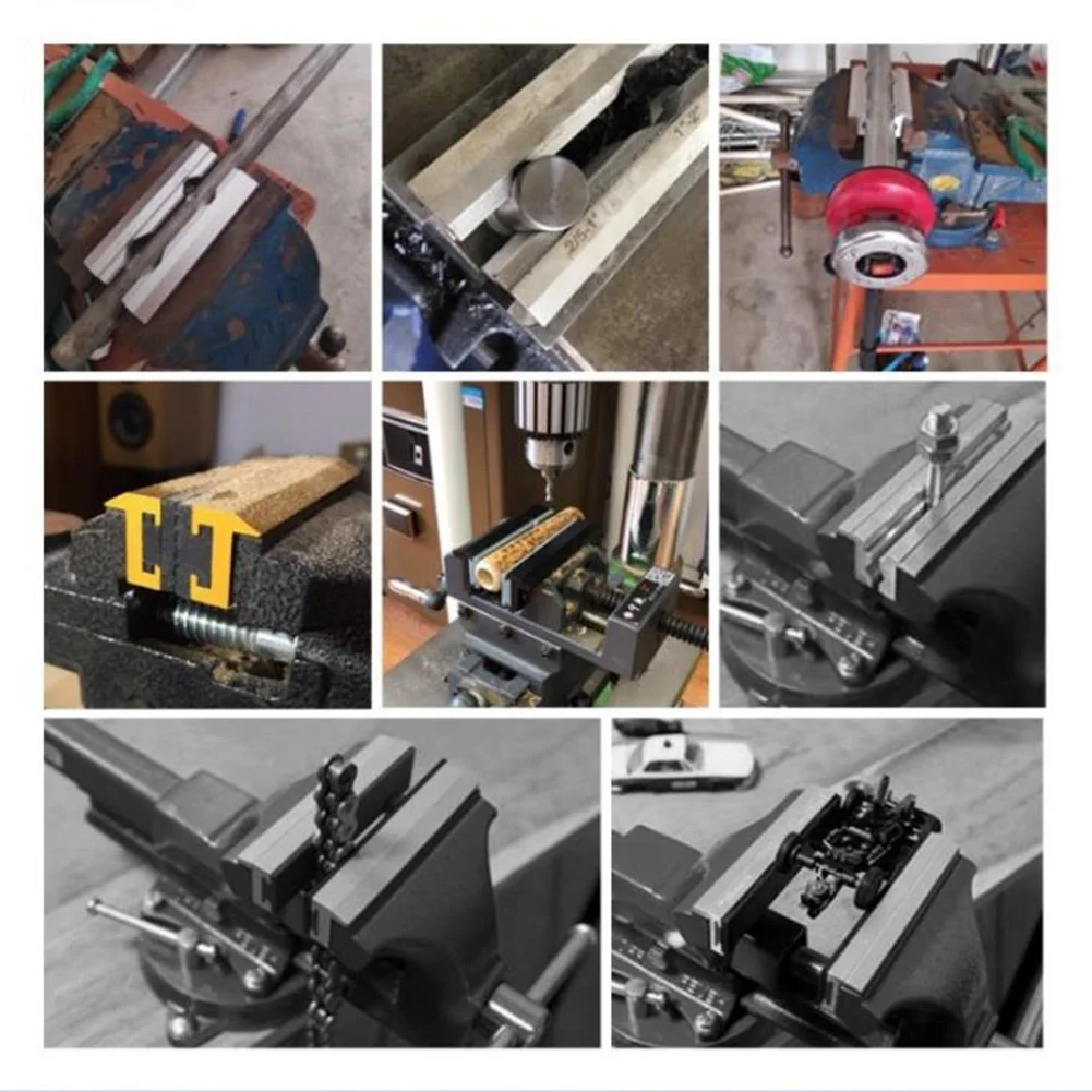 1 par de tornillo de banco de acero de fresado CNC, accesorio de mandíbula dura, mandíbula tipo V, aleación de aluminio, clip en V de 4 "o 8", 4 pulgadas, 5 pulgadas, 6 pulgadas, 8 pulgadas