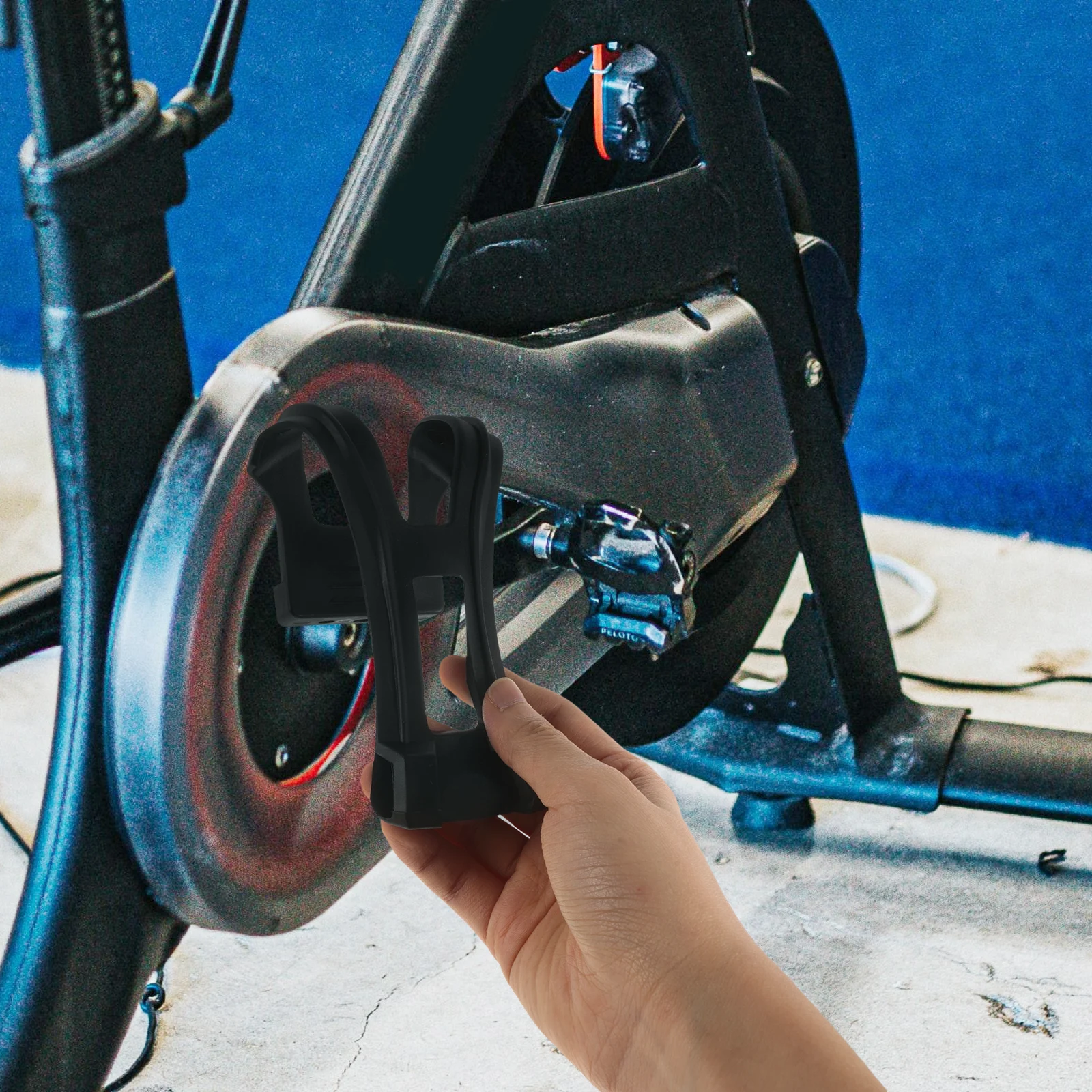 

Dog Mouth Pedal Belt Bike Toe Cages Replaceable Cycling Black Fitness ABS Anti-Slipping Toe Clips For Sports Bikes High Strength