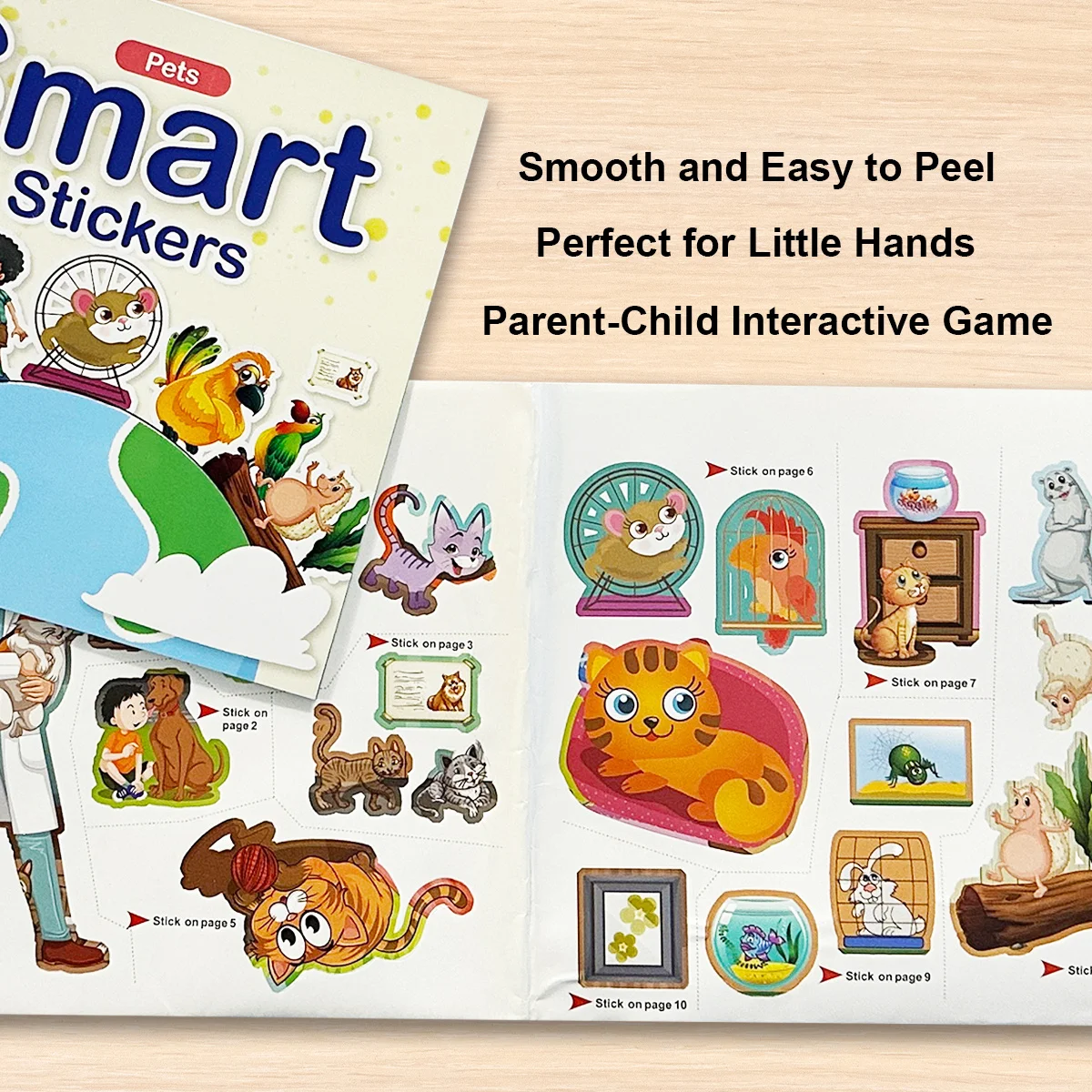 Cute Pets Galore：Moving Paper Crafts and Stickers for Creative Kids