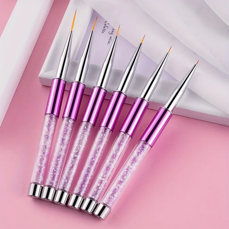 Pinceaux pour manucure et pédicure, stylo à tremper la poudre acrylique, stylo à dessin pour peinture des ongles, 1 pièce