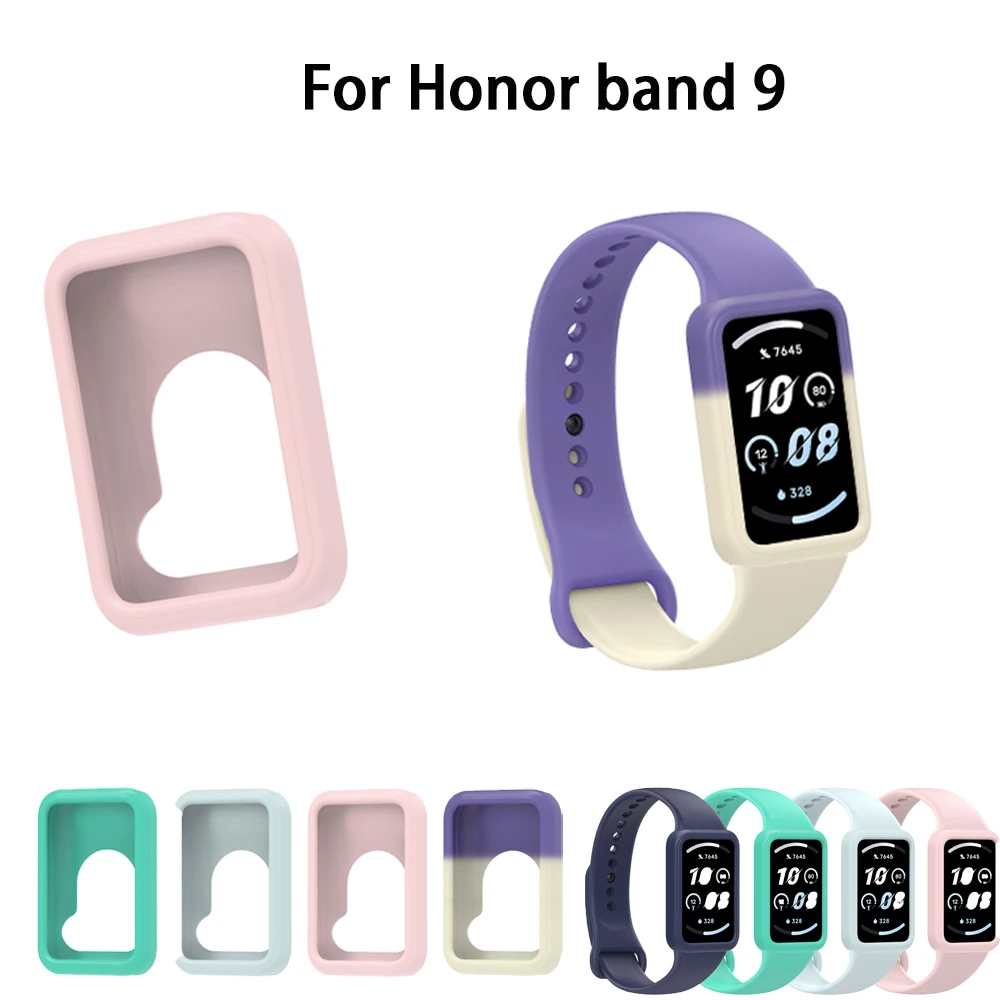 

Soft original Silicone Protective Shell For honor band 9 silicone WatchCase Anti-drop Replacement Silica Gel Preservation Shell