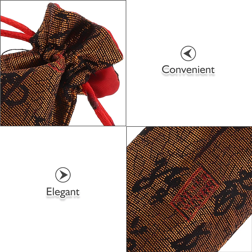 4Pcs Fabric Folding Fan Pouch Soft Lined Protective Cover Bags for Hand Fans Travel Daily Use Decorative Organizer Foldable Fan