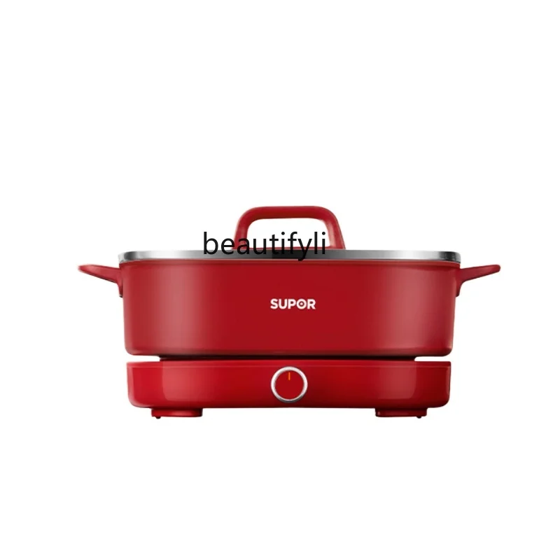 Mandarin duck electric hot pot household multi-functional cooking pot ultra-thin split frying pan electric cooking pot