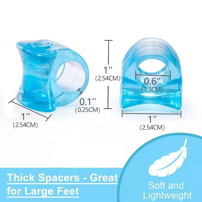 Soft Silicone Gel Toe Separator Bone Corrector Straightener Silicone Gel Thumb Valgus Finger Protector Bunion Adjuster