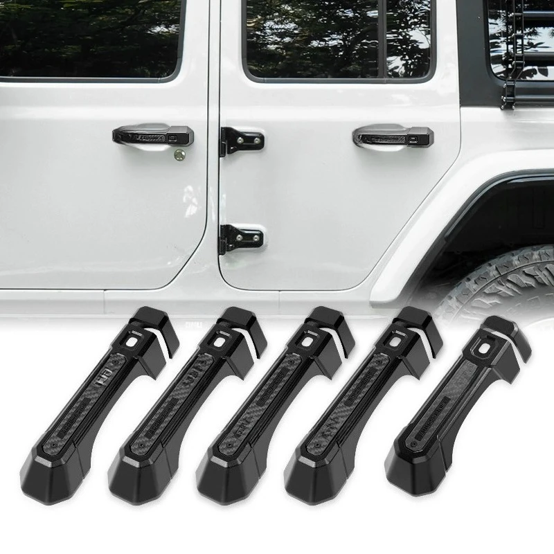 for Wrangler JL 2018-2025 Door Handle Covers OMU 4x4 Aluminum Exterior Door Handle Protective Trim Case 4-Door Accessories