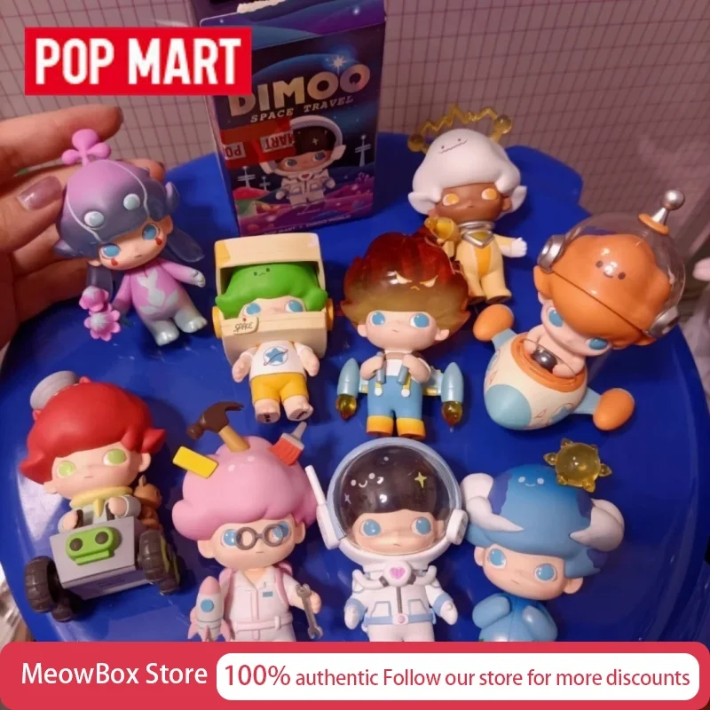

Genuine Pop Mart Dimoo Space Travel Series Blind Box Figurine Creative Gift Toy Mystery Boxes Hippers Girls Toys Cute Stuff Gift