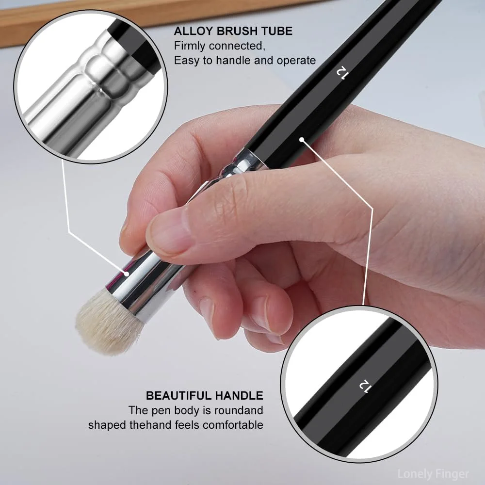 3/6 قطعة فرشاة جافة فرش تفاصيل صغيرة فرش صغيرة للفنانين المصغرين فرش للرسم النموذجي للرسم المصغر #5