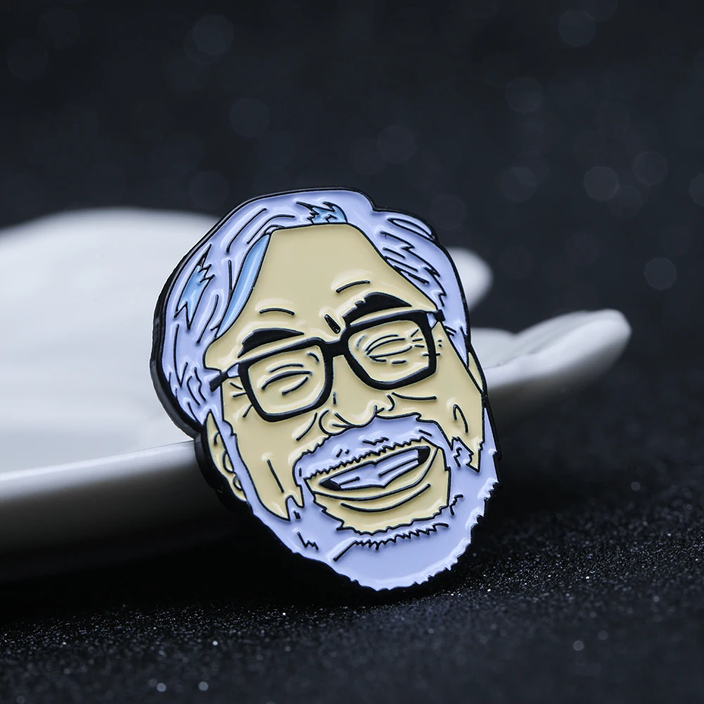 Classic Miyazaki Hayao Figure Avatar Brooches Japanese Anime Character Lapel Pins For Women Girls Lovers Jewelry Party Gift
