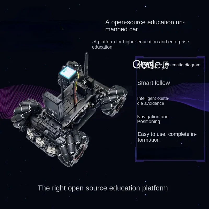 

A open-source unmanned vehicle following obstacle avoidance UWB automatic positioning navigation education intelligent robot