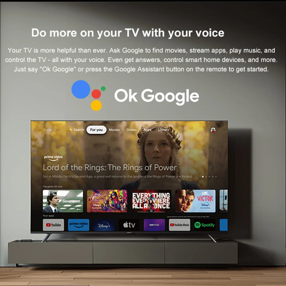DLUXURY GD2 Google المعتمد GTV TV Box 4K Bluetooth Remote S905Y4 AV1 2GB + 32GB Smart Android 12 Google TV Box
