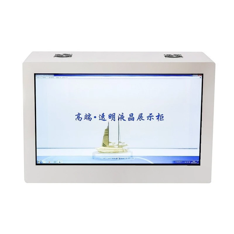 

LCD transparent screen display cabinet 3D virtual interactive screen transparent cabinet physical display cabinet