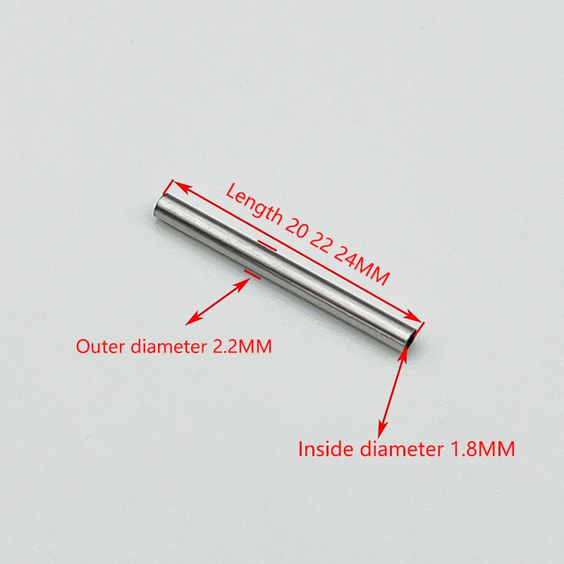 Watch Band Spring Tube Stainless Steel Length 20 22 24 Mm 10 20 100PCS Watch Band Repair Spring Tube