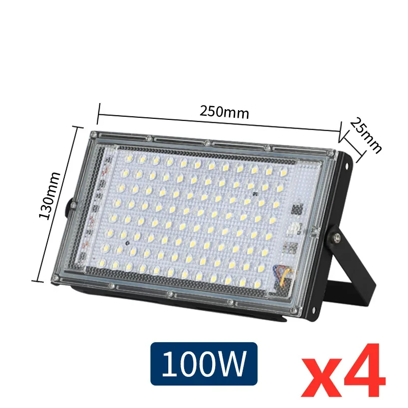 GRZBI LED Flood Light 100W Black 4