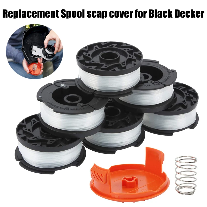 Replacement Spool scap cover for Black Decker Line String spring Trimmer Weed Eater Refills 30ft 0.065”AF-100-3ZP