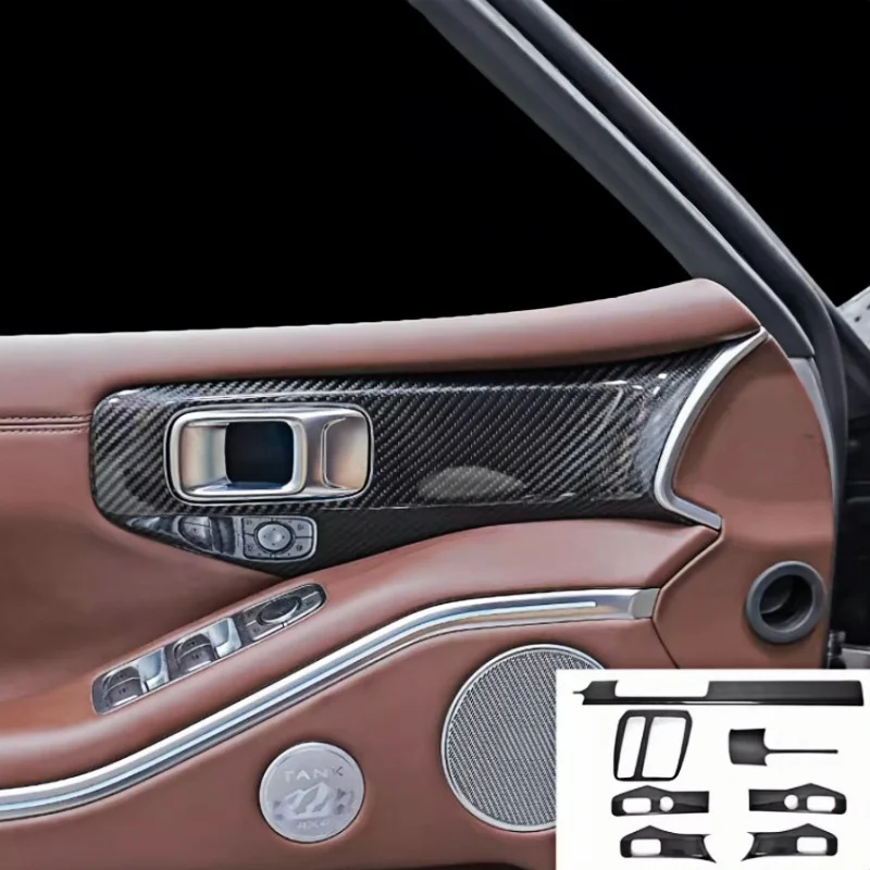 Fit for GWM Tank 700Hi4-T Car High-end Luxury High-level Texture Artificial Carbon Fiber Interior Motorcar Interior Accessories