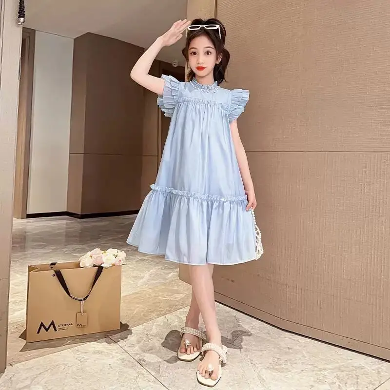 Girls Sweet Dresses Summer Baby Girl Princess Dress Lace Design Flower Girl Dresses Cute Party Kids Clothes 6 10 4 12 Years Old
