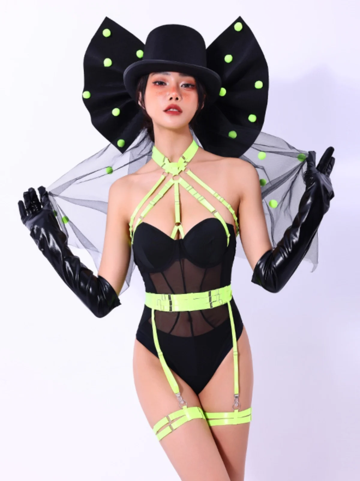 

Bar Ds Costume Sexy women Singer High-end Atmospheric Nightclub Gogo Lead Dance Dj Costumes