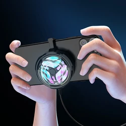 Smart Phone Cooling Fan Gaming Mobile Gamepad Cooler Fan Portable for Type-C USB Radiator for Redmi Samsung iPhone