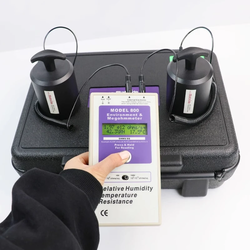 

ACL-800 Heavy Hammer Surface Resistance Tester Weight Type Anti-static Floor Tester ANSI/ESD S4.1 Standard