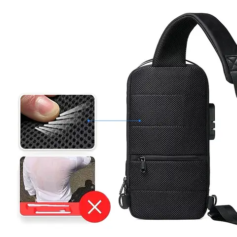 Kausal Nylon Axelväska Herrväska Japansk Tonåring Skola Laptop Sling Herrväska Streetwear Resväska Cross Bag Messengerväskor för män 8 best sales crossväska herr - №4