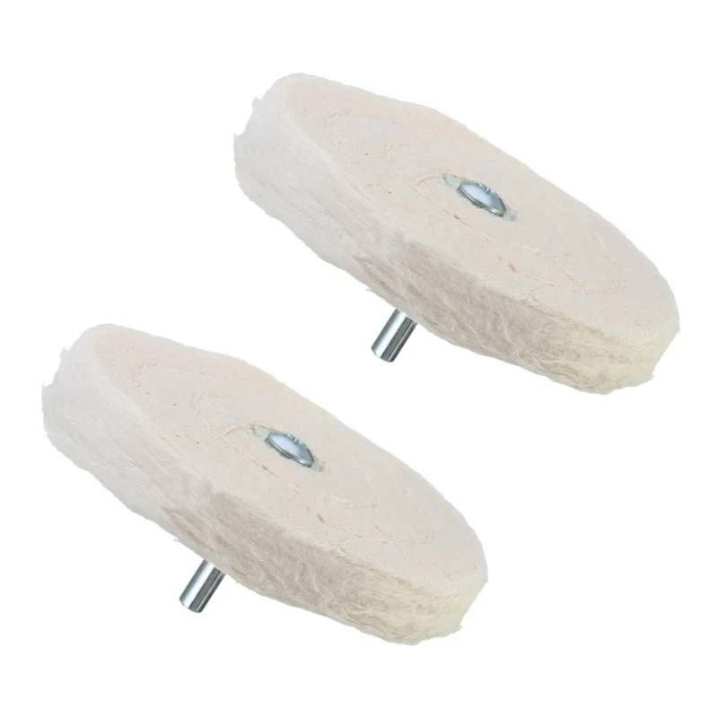 

2X 4Inch 100Mm Cloth Polishing Mop Wheel Pad For Power/Battery Drill Buffing Grinder