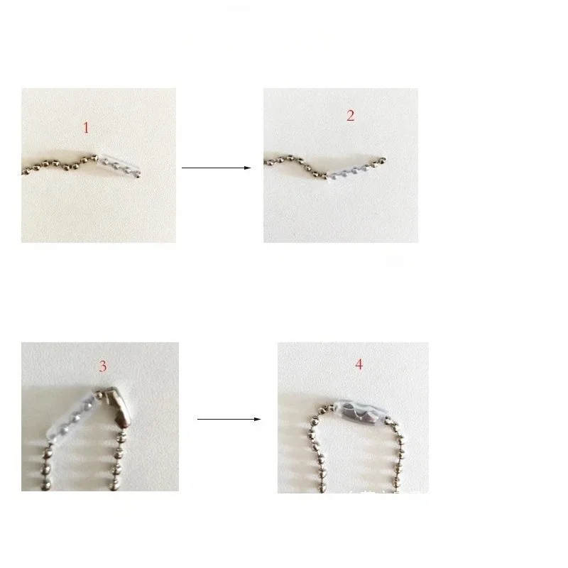 10 stuks kralenketting anti-verloren hoes hanger ketting beschermhoes voorkomen dat tasornament valt van sleutelhangerhoes