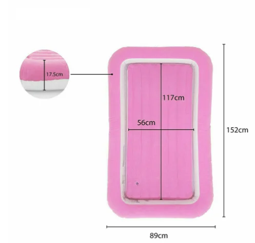 Eco-friendly PVC Inflatable Toddler Air Mattress Children Travel Sleeping Bed