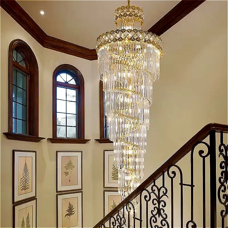 2024 New Chandelier Led Pendant Lamp Modern Art Deco Large Pendant Luxury Exquisite K9 Crysta Lighting For Living Room