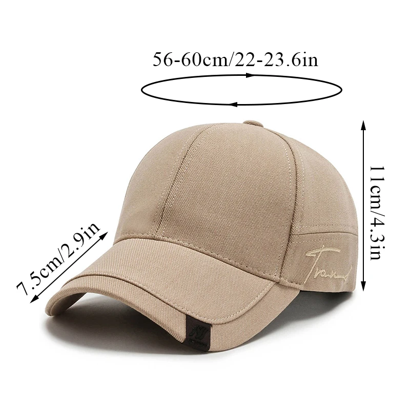 2023 Summer New Solid Baseball Caps for Men Outdoor Cotton Cap Bone Gorras CasquetteHomme Men Trucker Hats