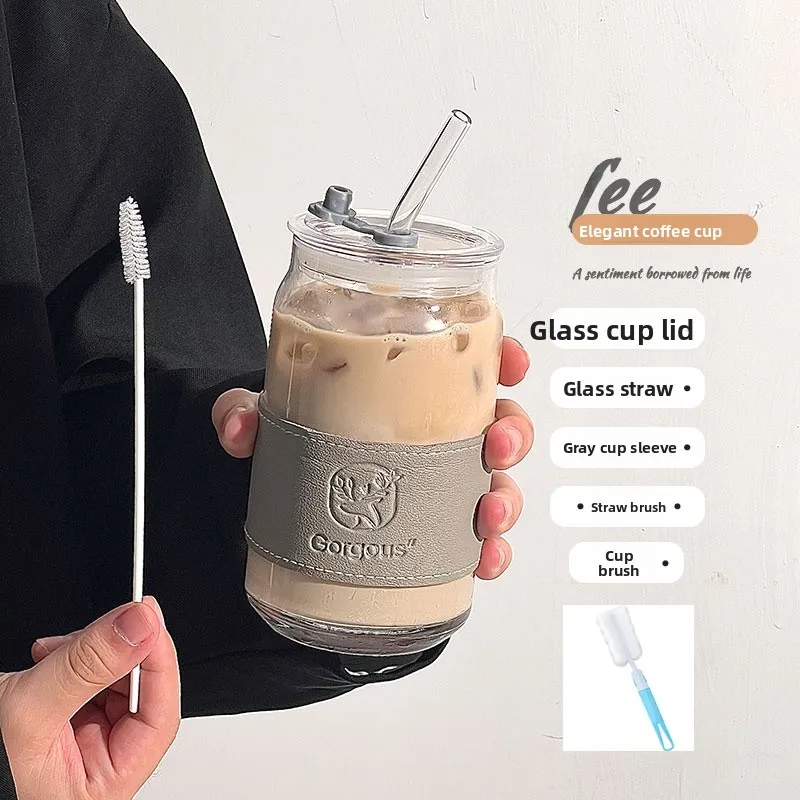 450ml 콜라컵 + 그레이 컵커버 + 브러쉬