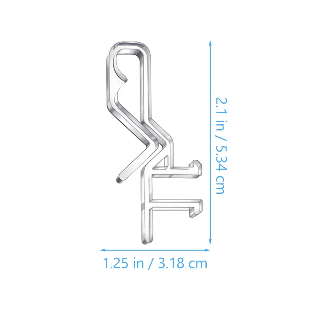 20 piezas Clips ciegos de plástico, abrazaderas para cenefa, fácil instalación para el hogar, oficina, hoteles, muebles, restaurantes, Clips para cenefa
