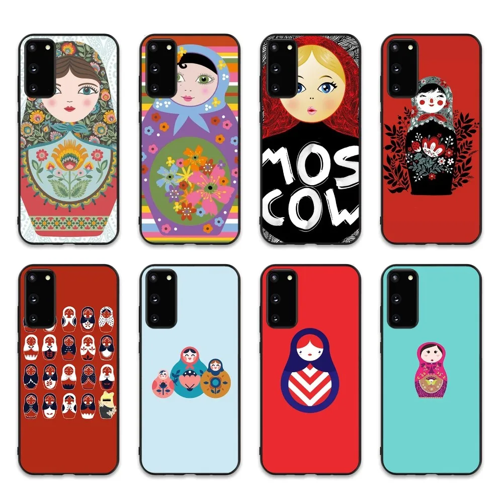 Cute Russian Dolls Matriochkas Phone Case For Samsung S 9 10 20 21 22 23 30 23plus lite Ultra FE S10lite Fundas