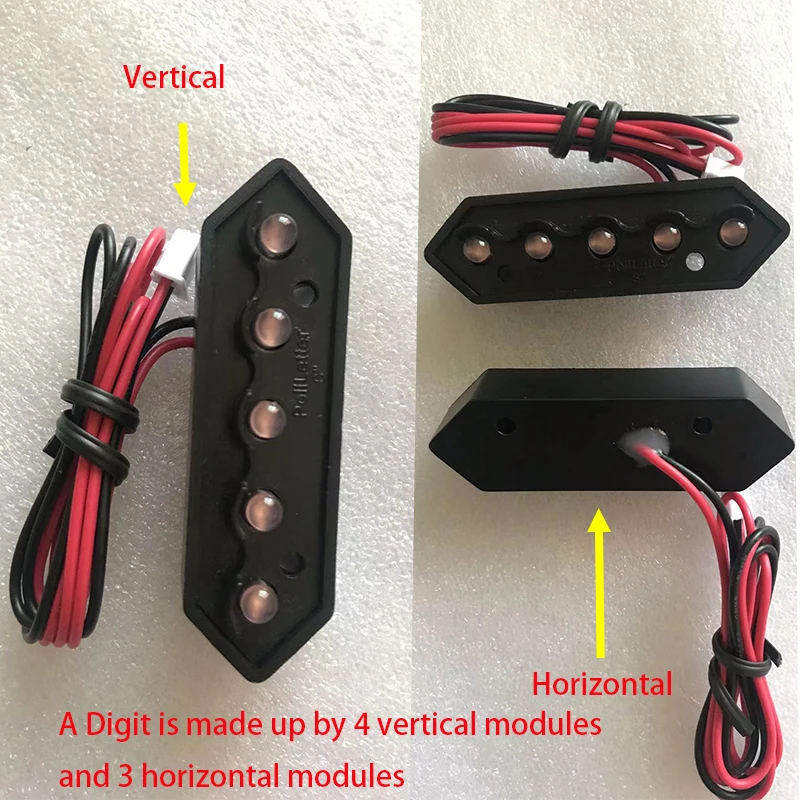 4pcs/lot Hot Sale 6 Inch Led Digital 7 Segment Module For Price/Time/Temperature/Score Sign Waterproof Outdoor Module