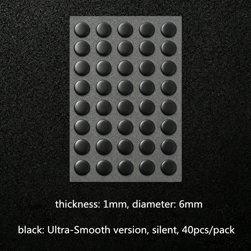40pcs Aholic Starseq Universal DIY Dots Mouse Skates Anti-Collapse Wear-Resistant Gaming Speed Glide Silent Mouse Feet Glides