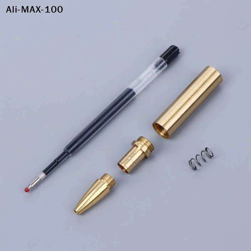 

【AyS】1Set Wood Turning Pen Kits For Wood Turning 7mm Slimline Pen Twist Kit With Refill Lathe Turning Supplies Gold