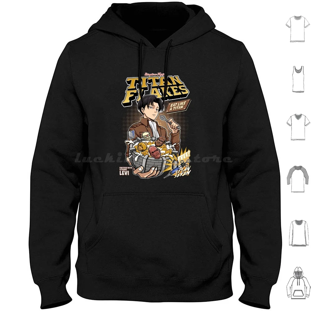 Titan Flakes ( Shingeki No Kyojin ) Hoodie Cotton Long Sleeve Titans Shingeki No Kyojin Colossal