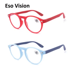 Eso Vision Reading Glasses For Man And Woman Black Round Optical Frame Readers  Blue Tortoise Women's Red Eyeglasses 400 165064