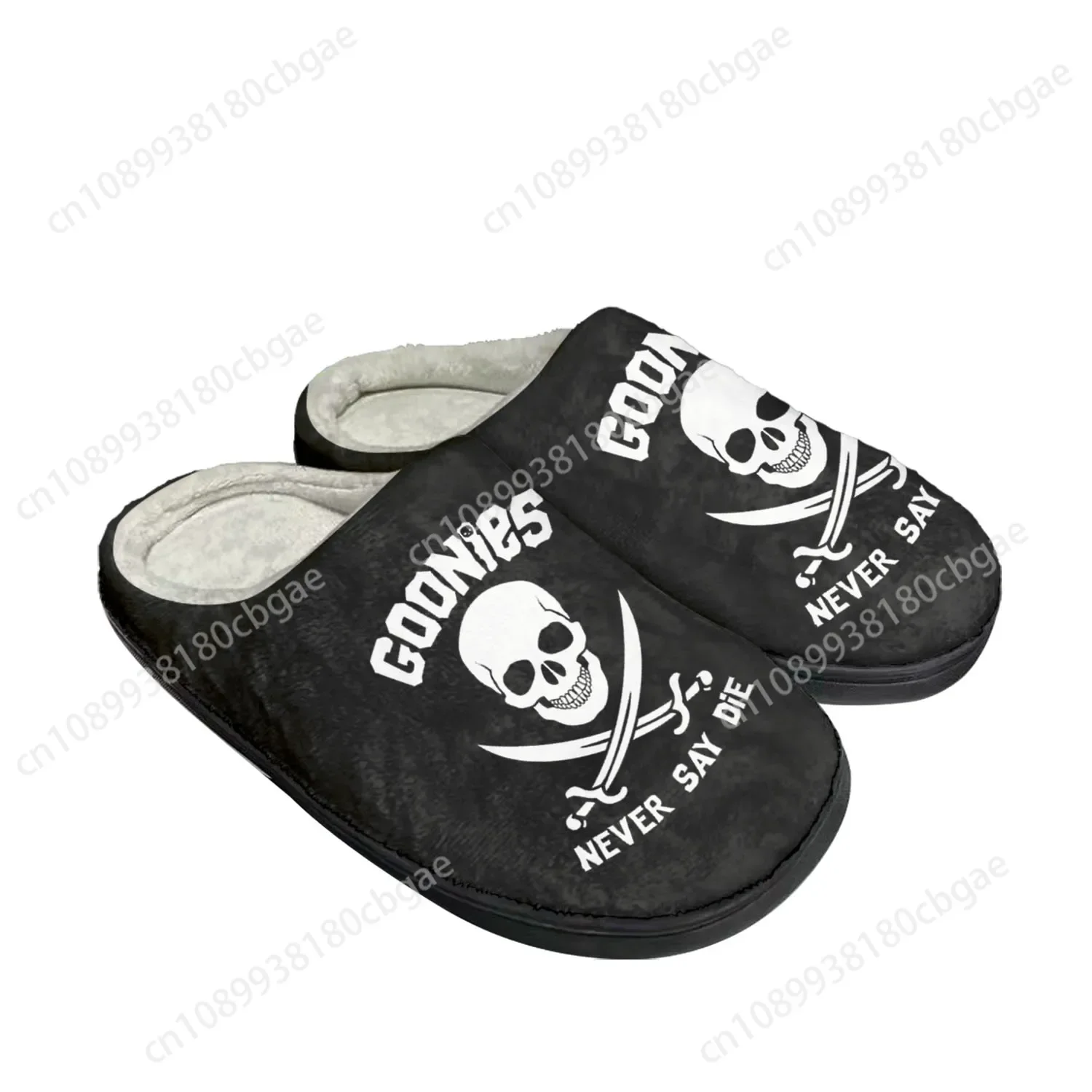 

Goonies Never Say Die Skull Rock Home Cotton Custom Slippers Mens Womens Sandals Plush Bedroom Keep Warm Shoe Thermal Slipper