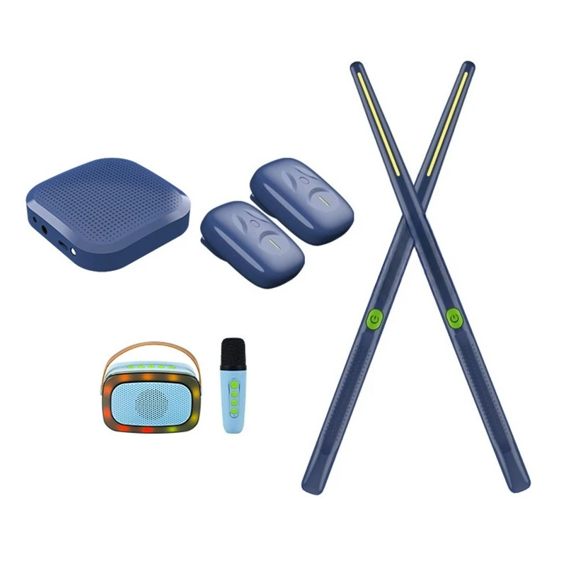 Air Music Drum Set Children's Beginners Electronic Drums Smart Virtual Electric Drums Adult Portable Percussion Instruments