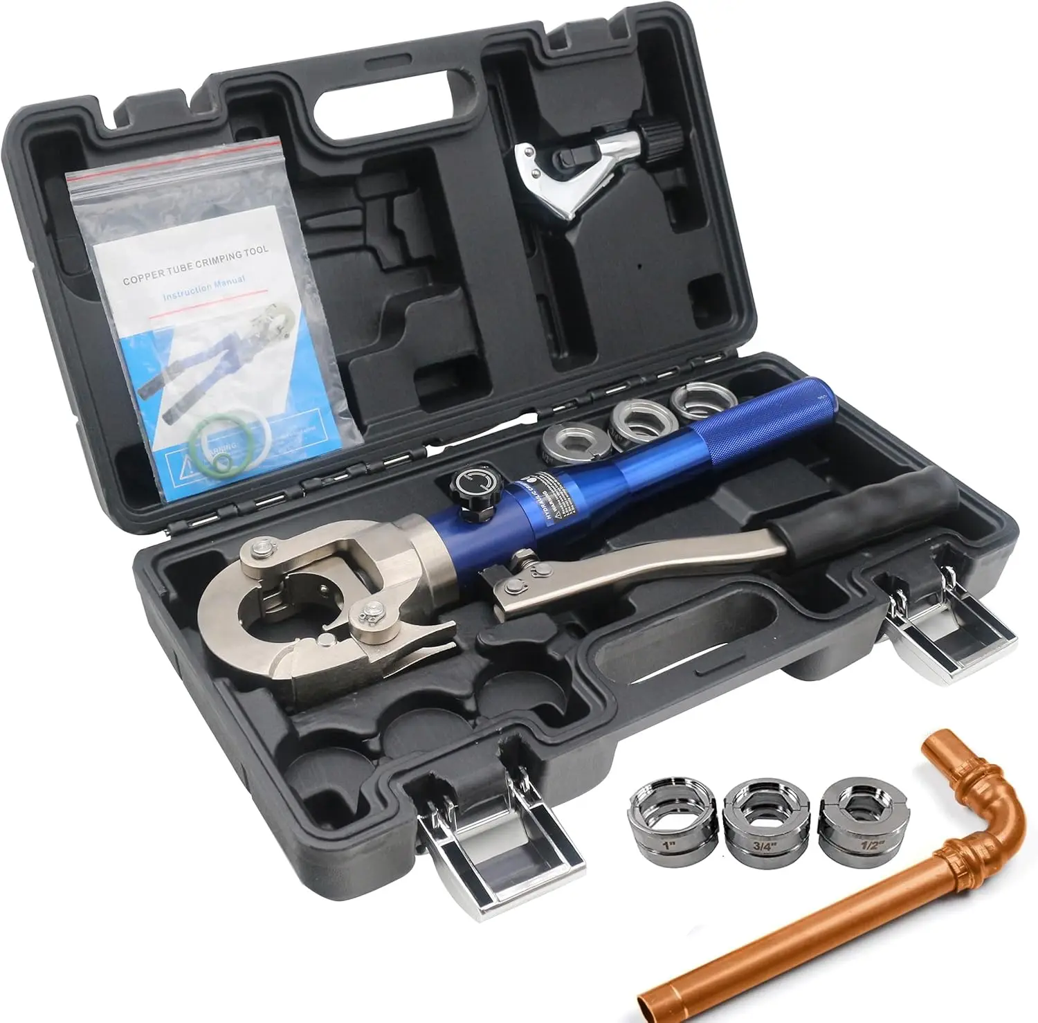 

Propress Crimping Tool for 1/2 3/4 1 Inch Copper Pipe Press Fitting Installation