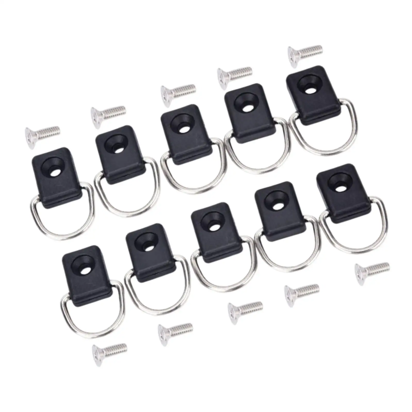 كاياك D خواتم دائم الفولاذ المقاوم للصدأ النايلون الزورق D أبازيم لملحقات الأجهزة تزوير بنجي حبل مجموعة صف قارب الإبحار #4