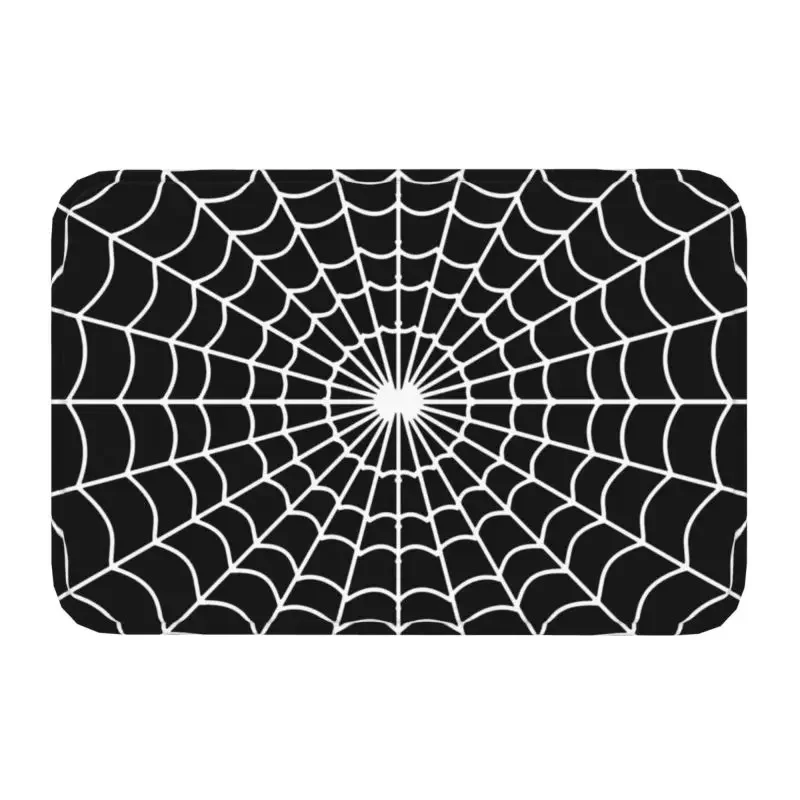 Spider Web Pattern Front Door Mat Entrance Rug Floor  Anti-Slip Bathroom Kitchen Bedroom  Room Home Decor Area