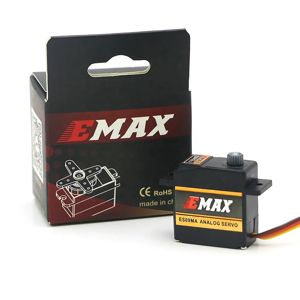 EMAX ES09MA Metal Gear Analog Servo Dual-Bearing Specific Swash Servos for RC Trex 450 Helicopters