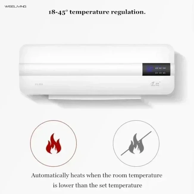 Energy-saving Wall-mounted portable. Heating Fan. Home Dormitory. Timing. Free installation. Electric heater heating pad.