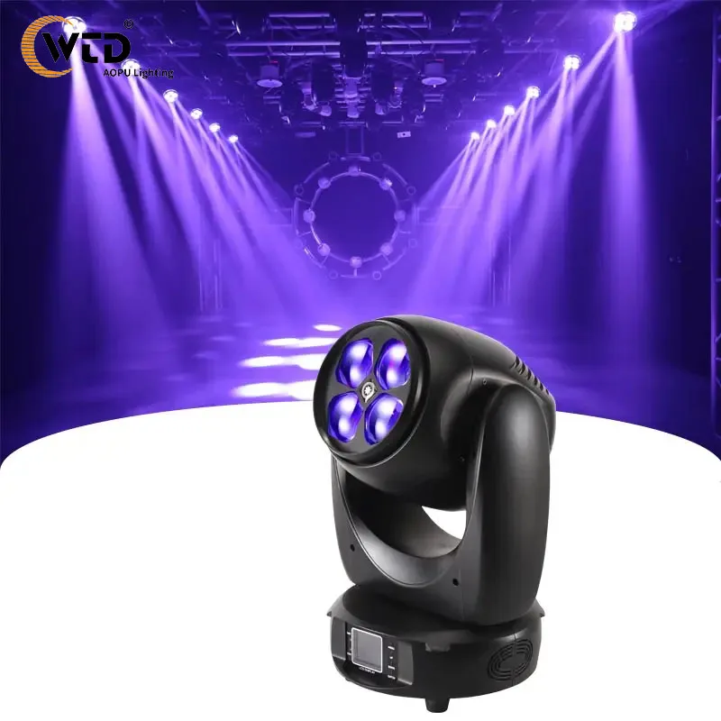 

Светодиодный мини-прожектор 4X40W RGBW 4-в-1 с эффектом зума и DMX-управлением для дискотек, вечеринок и сценического освещения