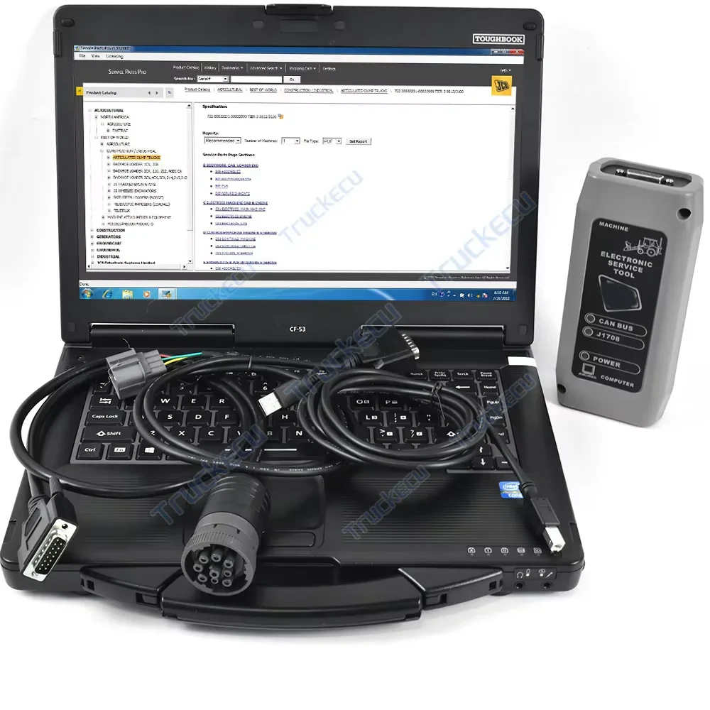

cf53 lapto for JCB Electronic Service Tool Servicemaster 4 V25.1.0 Excavator truck diagnostic tool service DLA loader shovel
