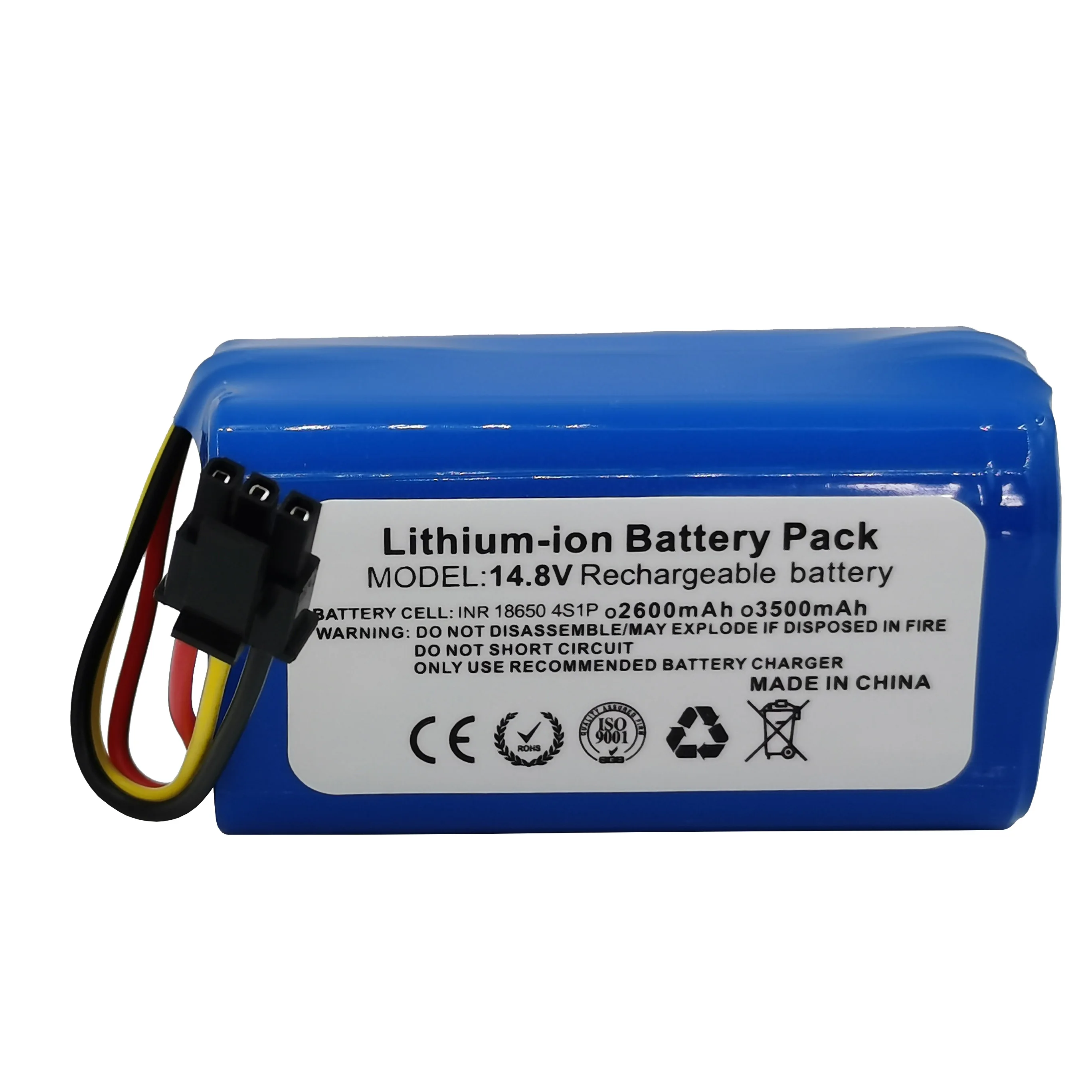 

14.4V 14.8V 2600mAh 3500mAh 18650 Li-Ion Cylindrical Rechargeable Battery Pack For Robot Vacuum Cleaners Haier TAB-T510S T360W