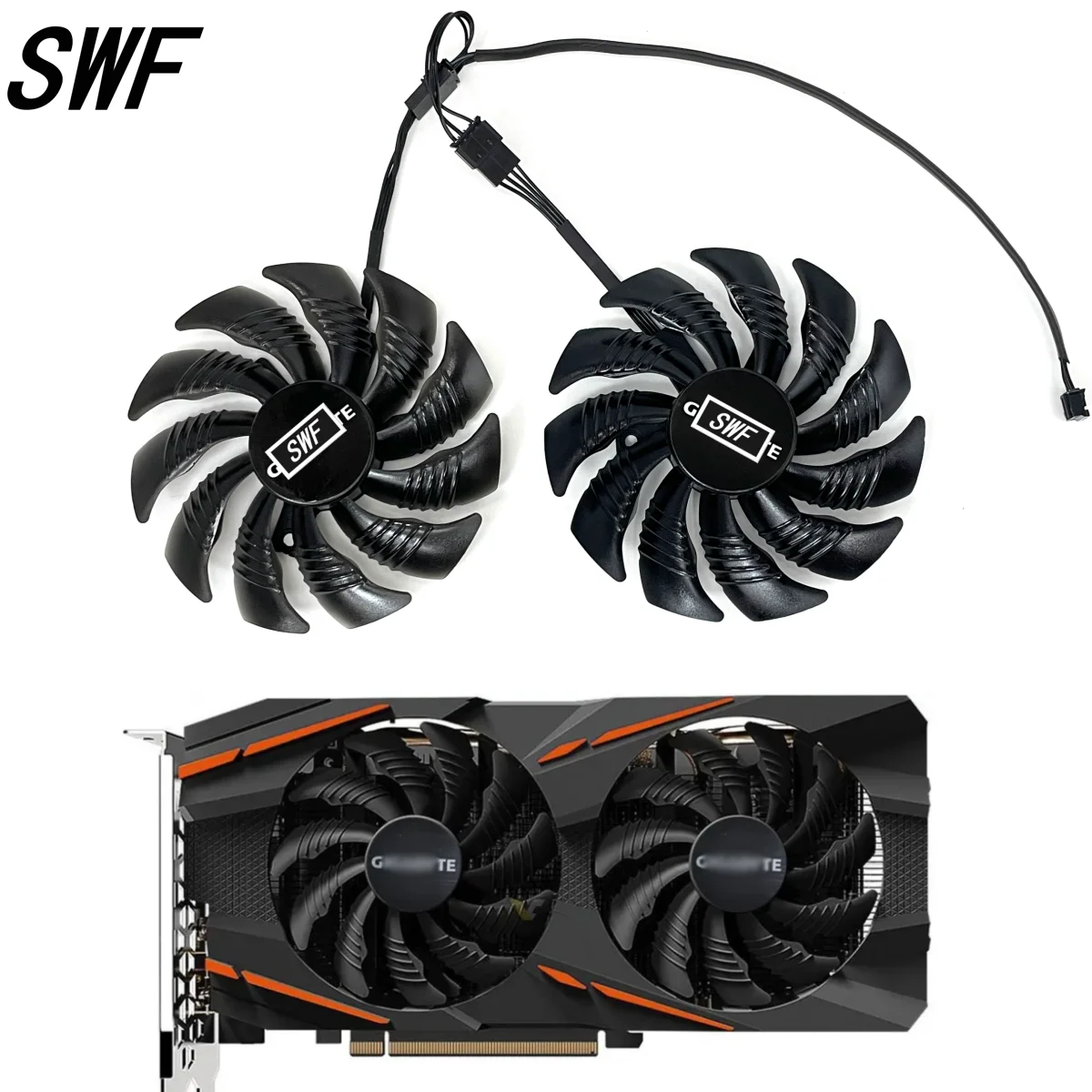 

88MM T129215SU PLD09210S12HH 4Pin Cooling Fan For Gigabyte GTX 1050 1060 1070 960 RX 470 480 570 580 Graphics Card Cooler Fan