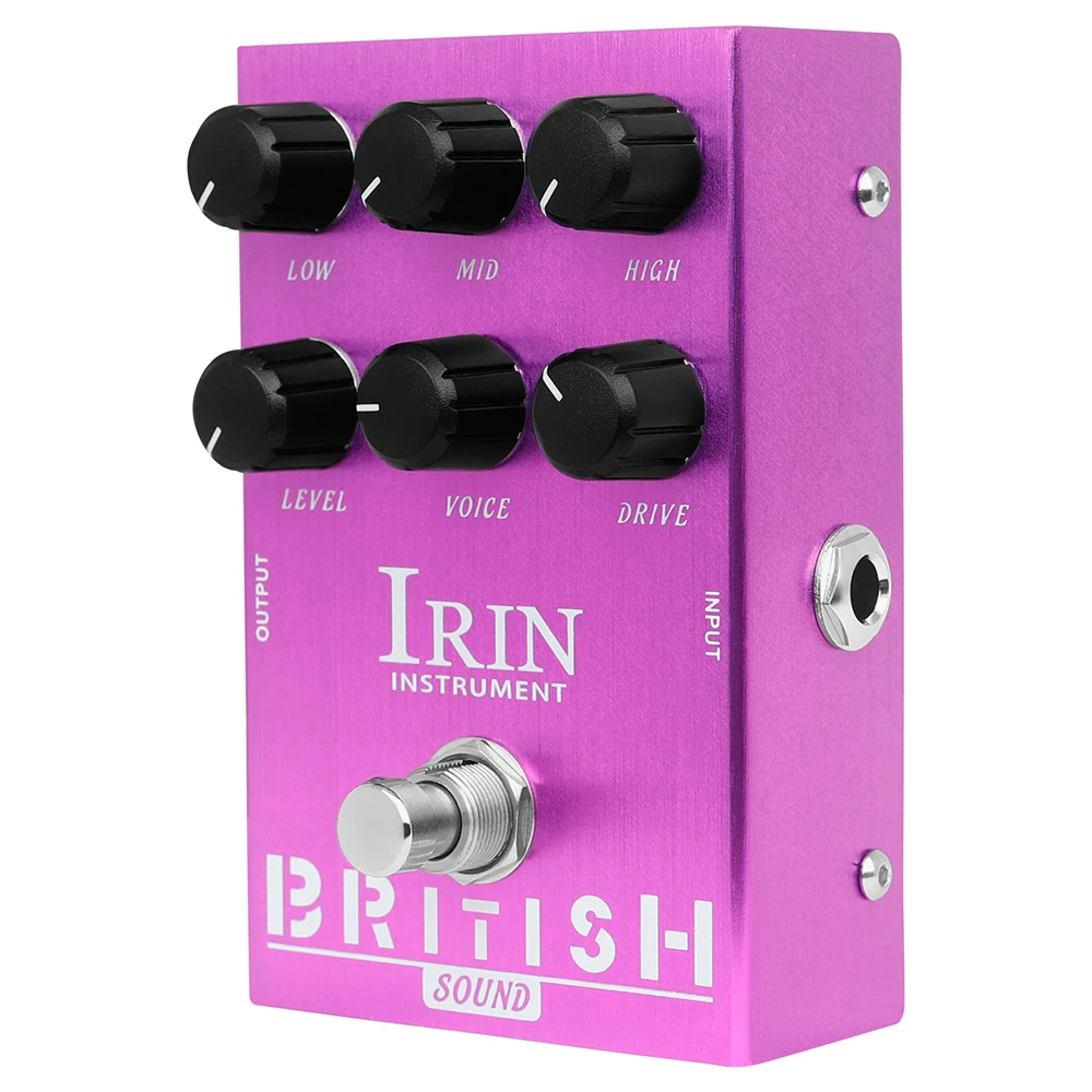 IRIN Gitarreneffektpedal Overdrive Distortion Lautsprecher Analog Classic British Rock Effect E-Bass Gitarrenpedal True Bypass 10